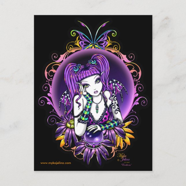 Emilicous Rainbow Fairy Postcard Postkarte (Vorderseite)