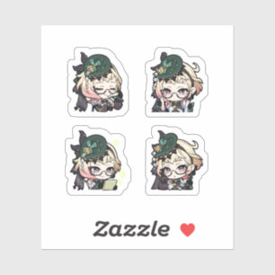 Emilie Genshin Impact 4er Stickerbogen Aufkleber
