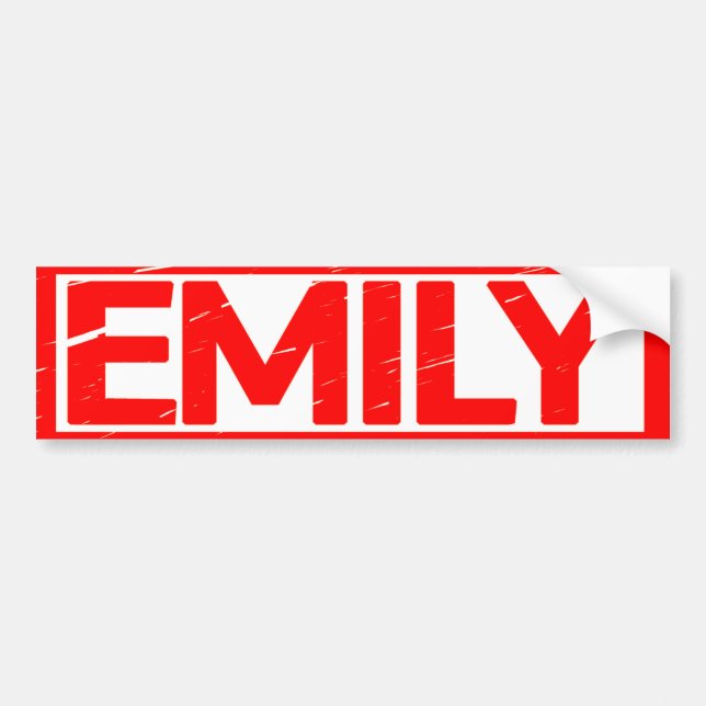 Emily Briefmarke Autoaufkleber (Vorne)
