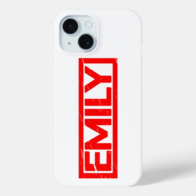 Emily Briefmarke Case-Mate iPhone Hülle (Rückseite)