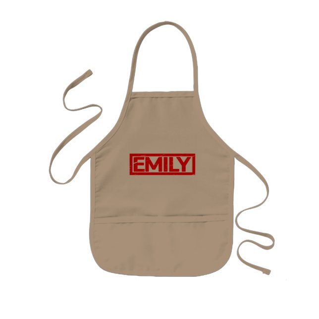 Emily Briefmarke Kinderschürze (Vorne)