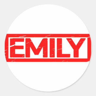 Emily Briefmarke Runder Aufkleber