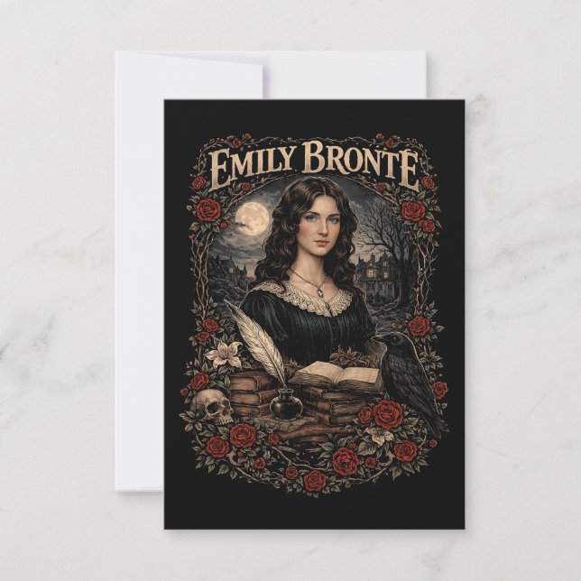 Emily Brontë Dankeskarte (Vorderseite)