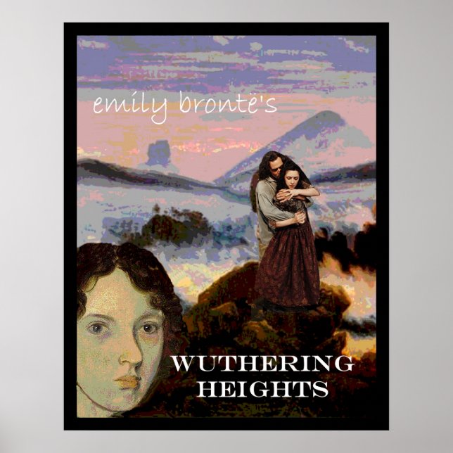 Emily Bronte mit Heathcliff und Cathy Poster (Vorne)