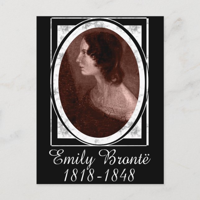 Emily Brontë Postkarte (Vorderseite)