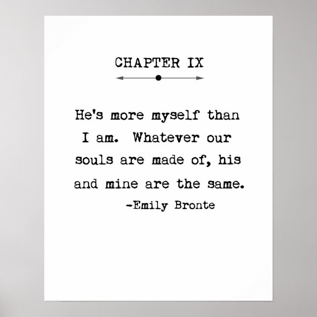 Emily Bronte Quote Poster (Vorne)