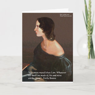 Emily Brontë "Seelen gleich" Liebeszitate Geschenk Karte
