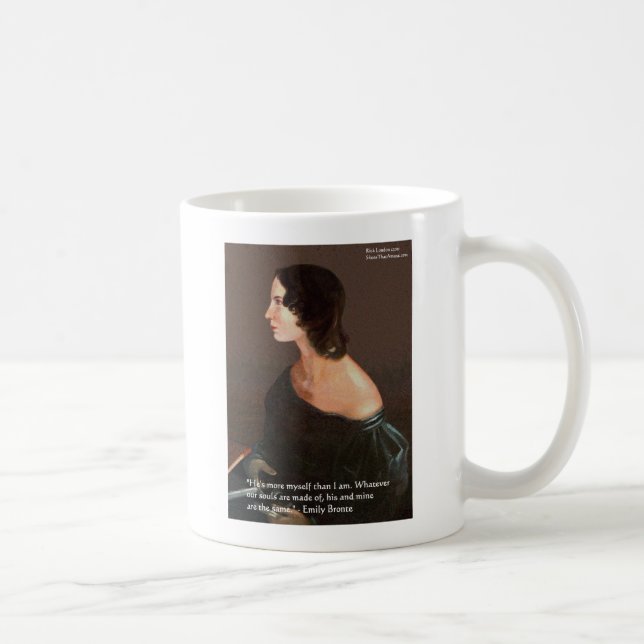 Emily Bronte "Souls Same" Liebe Kostenvoranschlag  Kaffeetasse (Rechts)
