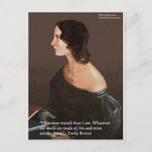 Emily Bronte "Souls Same" Liebe Kostenvoranschlag  Postkarte