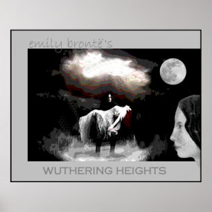 Emily Bronte verbindet Heathcliff und Cathy Poster