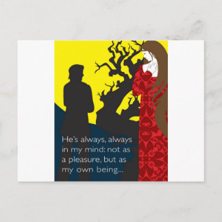 Emily Bronte / Wuthering Height Geschenkdesign mit Postkarte