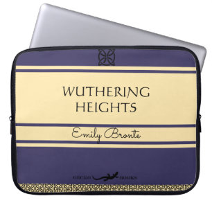 Emily Brontë Wuthering Heights Buch im Vintage-Sti Laptopschutzhülle