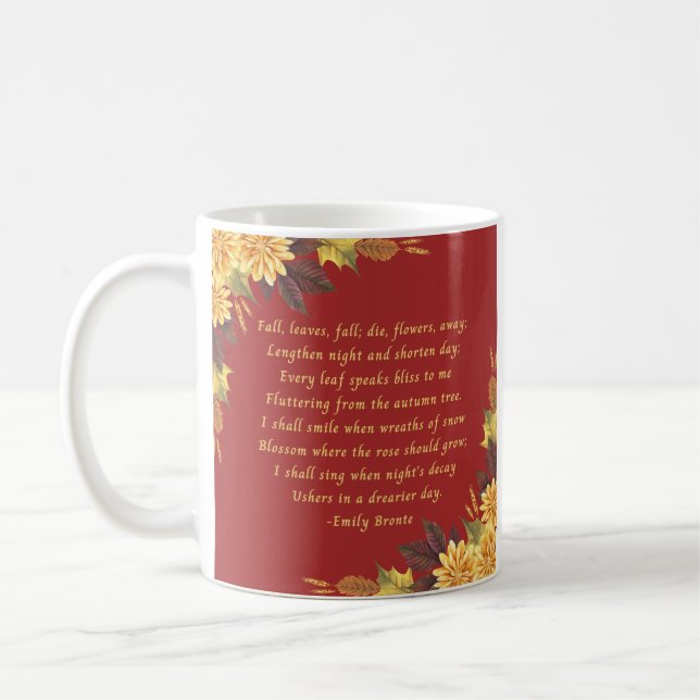 Emily Brontes Herbstlaube Kaffeetasse (Links)