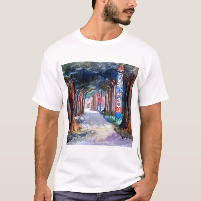 Emily Carr Totem Wanderung bei Sitka T-Shirt (Vorderseite)