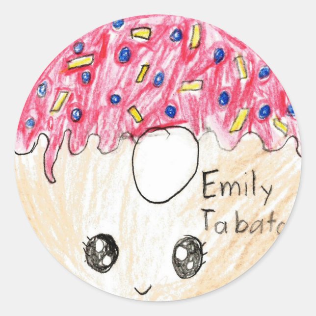 Emily: Circle Sticker (Vorderseite)