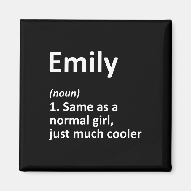 Emily Definition Personalisiert Name Funny Birthda Magnet (Vorne)