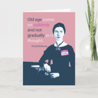 Emily Dickinson Belated Birthday Card