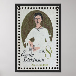 Emily Dickinson Briefmarke Poster
