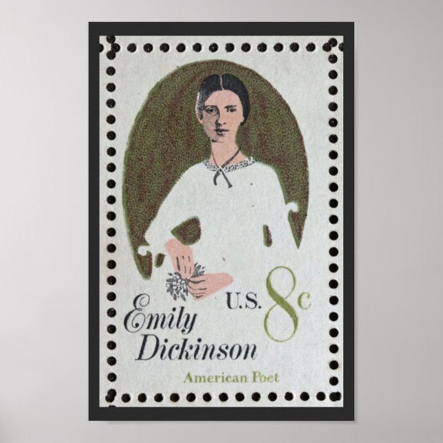 Emily Dickinson Briefmarke Poster (Vorne)