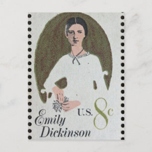 Emily Dickinson Briefmarke Postkarte