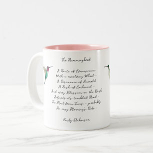 Emily Dickinson Hummingbird Zweifarbige Tasse