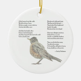 Emily Dickinson "In Garden" Gedicht Keramik Ornament