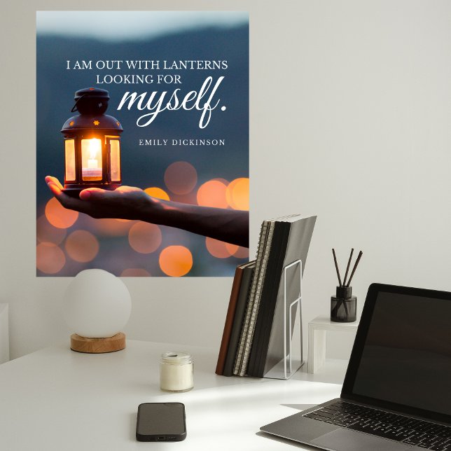 Emily Dickinson Inspirational Quote Typografie Poster (Von Creator hochgeladen)