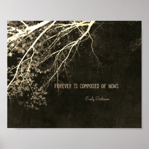 Emily Dickinson inspirierendes Naturposter Poster