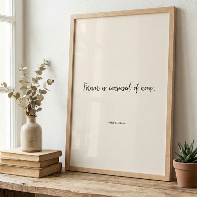 Emily Dickinson Literarisches Autoren-Zitat-Skript Poster (Von Creator hochgeladen)