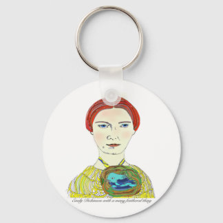 Emily Dickinson mit einem vielgepriesenen Ding Schlüsselanhänger