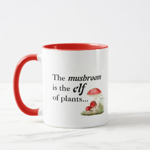 Emily Dickinson "Mushroom is the Elf of Pflanze" Tasse