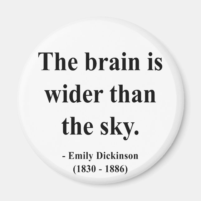 Emily Dickinson Quote 3a Magnet (Vorne)