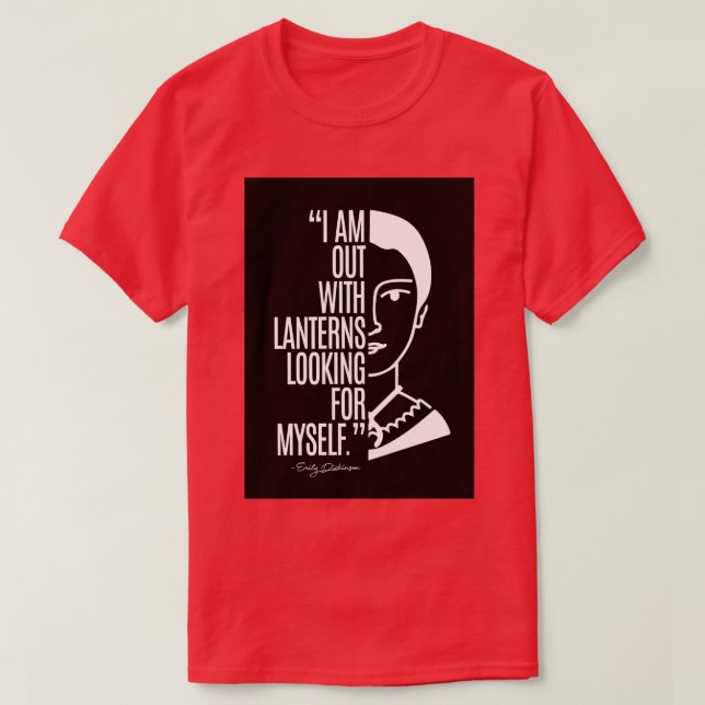 Emily Dickinson Quotes T-Shirt (Design vorne)