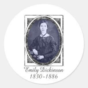 Emily Dickinson Runder Aufkleber