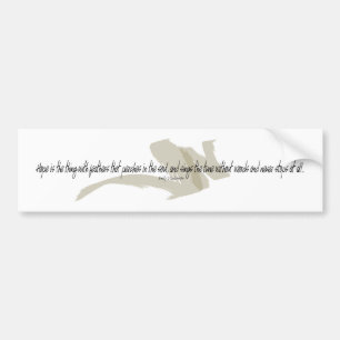 Emily Dickinson the thing with Feathers quote Autoaufkleber