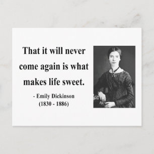Emily Dickinson Zitat 5b Postkarte