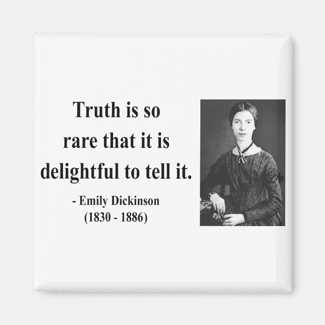 Emily Dickinson Zitat 7b Magnet (Vorne)