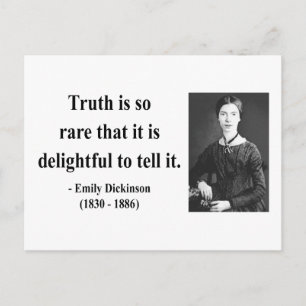 Emily Dickinson Zitat 7b Postkarte