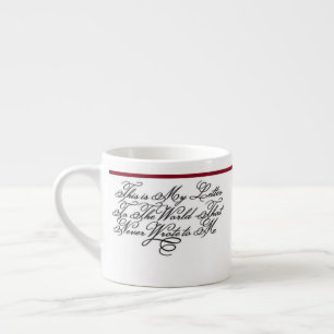 Emily Dickinson Zitat - Brief Espressotasse