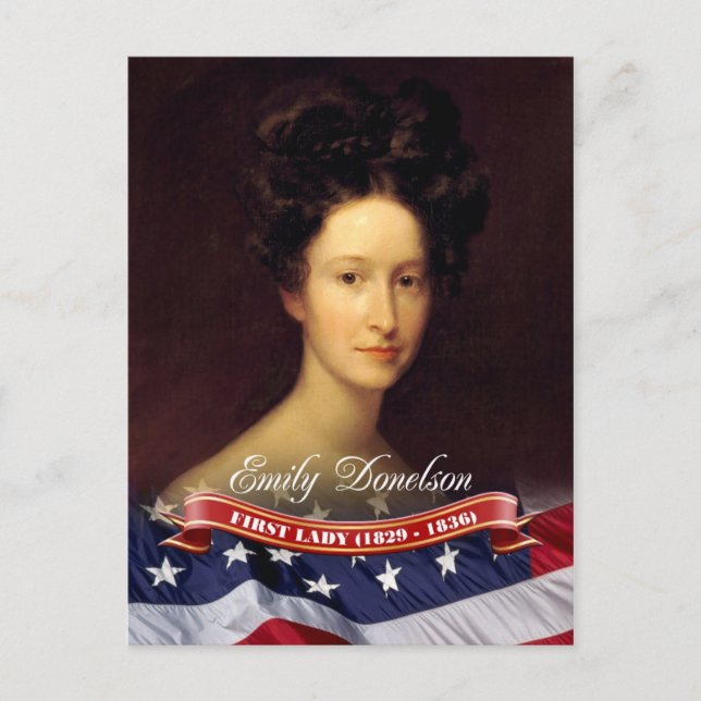 Emily Donelson, First Lady der USA Postkarte (Vorderseite)