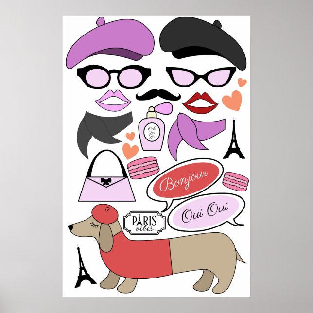 Emily in Paris Thema Fotostand Party Requips Poste Poster (Vorne)