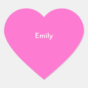 Emily Kids Name Aufkleber Personalisiert Pink Whit