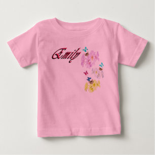 Emily Name Mit Kätzchen, Baby-Body Baby T-shirt