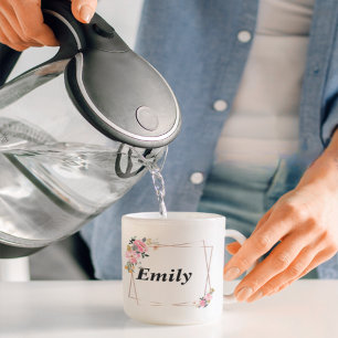 @Emily Name Tasse – Individuelle Kaffeetasse mit N