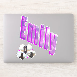 Emily Name with Pferdes, Aufkleber