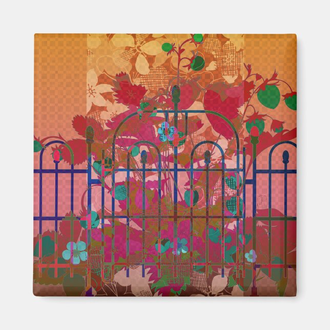 Emily Poetry Strawberries Magnet (Vorne)