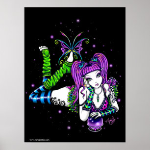 Emily Rainbow Crystal Ball Fairy Poster
