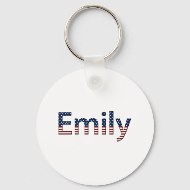 Emily US Flagge Schlüsselanhänger (Vorderseite)