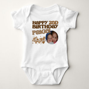 Emilys Geburtstags-Shirt 3 Baby Strampler