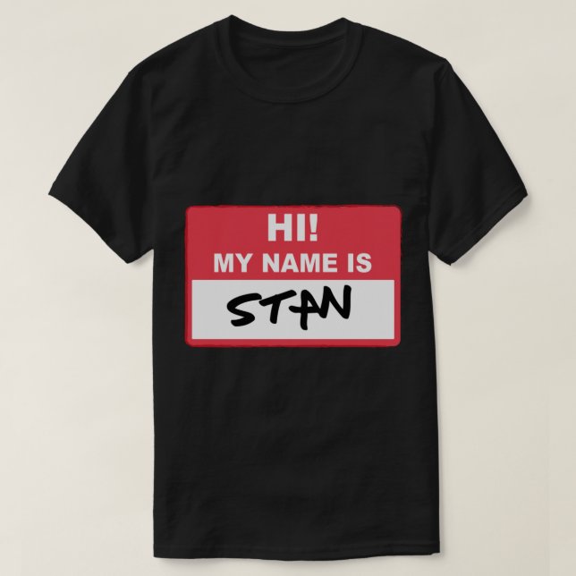 Eminem - Hallo, ich heiße Stan Essential T - Shirt (Design vorne)